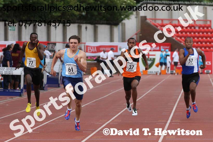 Senior boys 200 metres, 2015 English Schools, Gateshead. Photo: David T. Hewitson/Sports for All Pics
